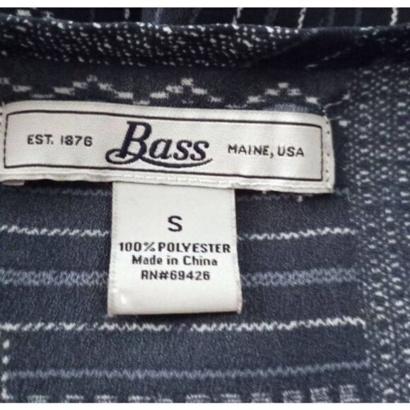 BASS COLD SHOULDER BLUE BLOUSE SZ.S EUC. - Picture 4 of 5